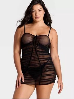 Women's Mesh Lingerie Slip Dress - Auden™ Black